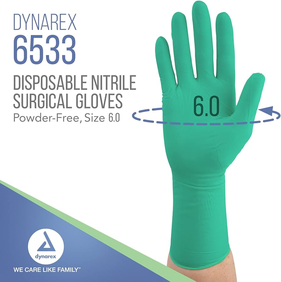 DYNAREX NITRILE SURGICAL GLOVES - Pain Super Store