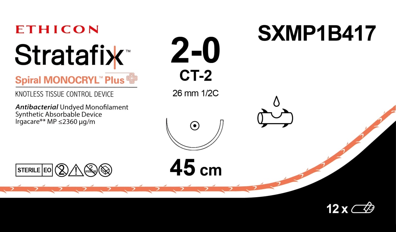 ETHICON STRATAFIX™ SPIRAL MONOCRYL™ PLUS KNOTLESS TISSUES CONTROL ...